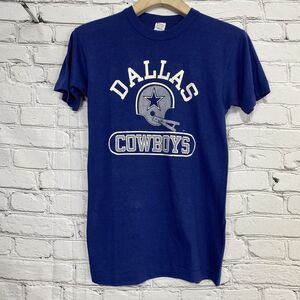 Vintage 80s Champion Dallas Cowboys T Shirt Men's Size M Single Stitch USA 50/50